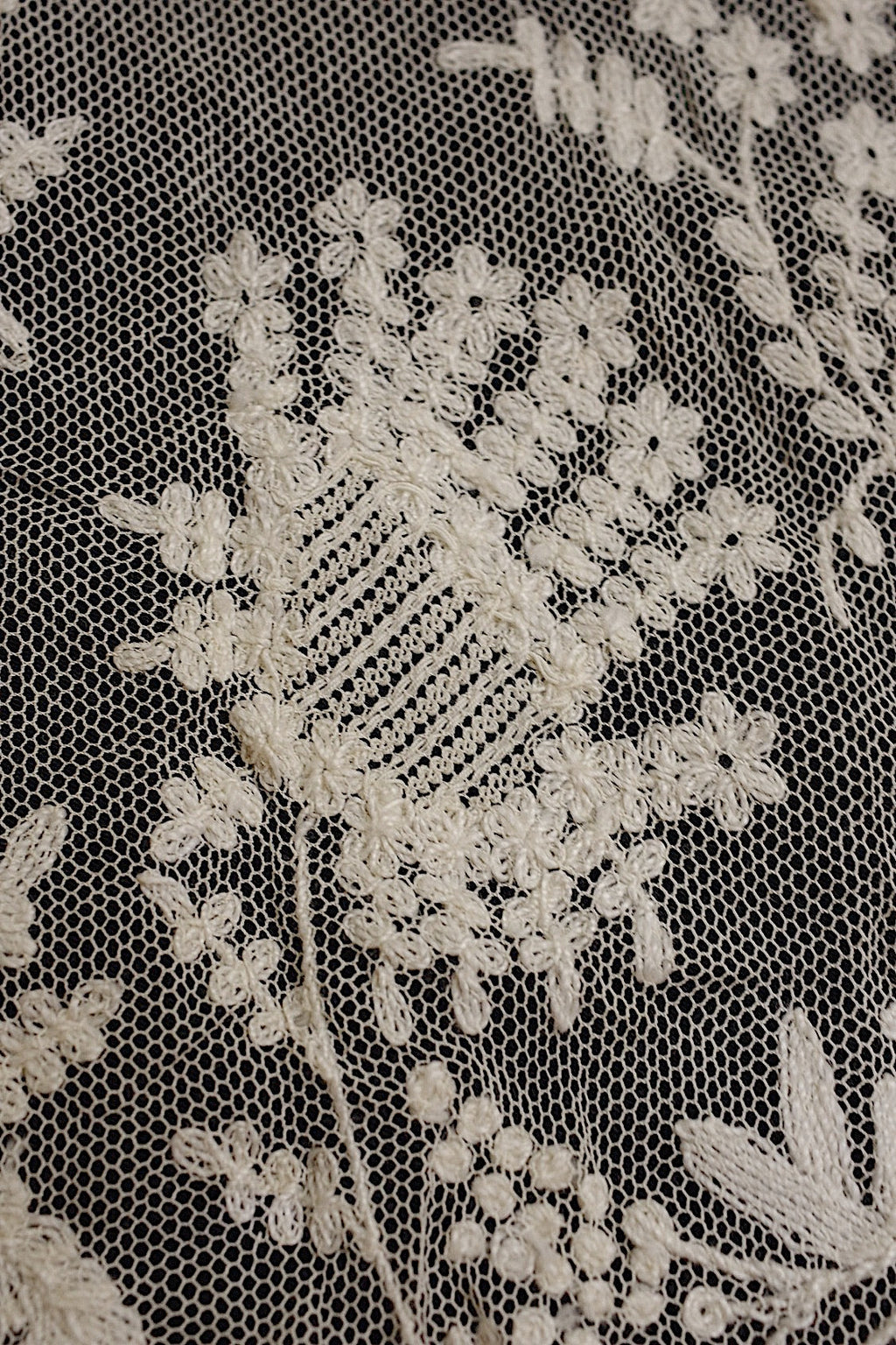 アンティークレース　dentelle ancienne ショール2 .FR a l'epoque