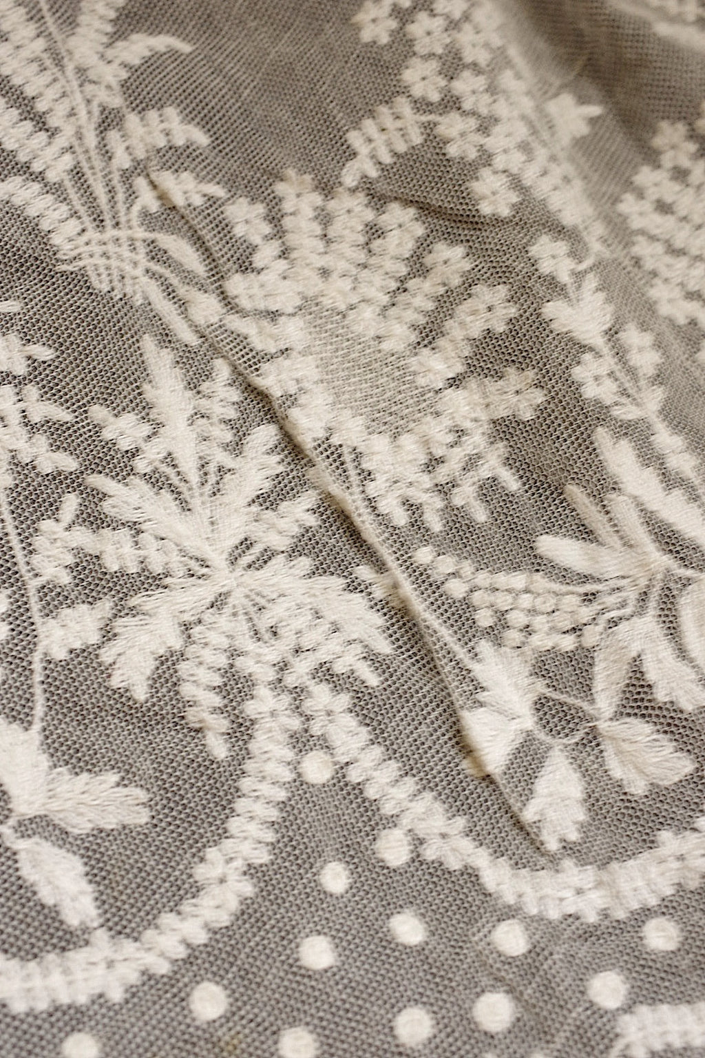 アンティークレース　dentelle ancienne ショール2 .FR a l'epoque