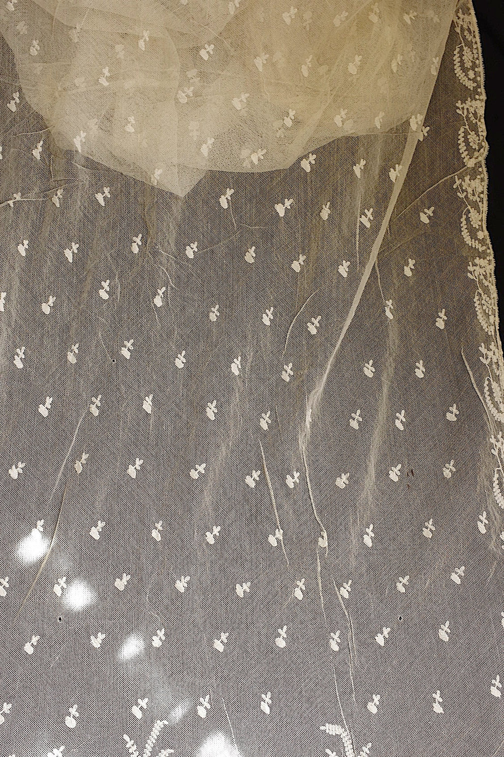 アンティークレース　dentelle ancienne ショール2 .FR a l'epoque