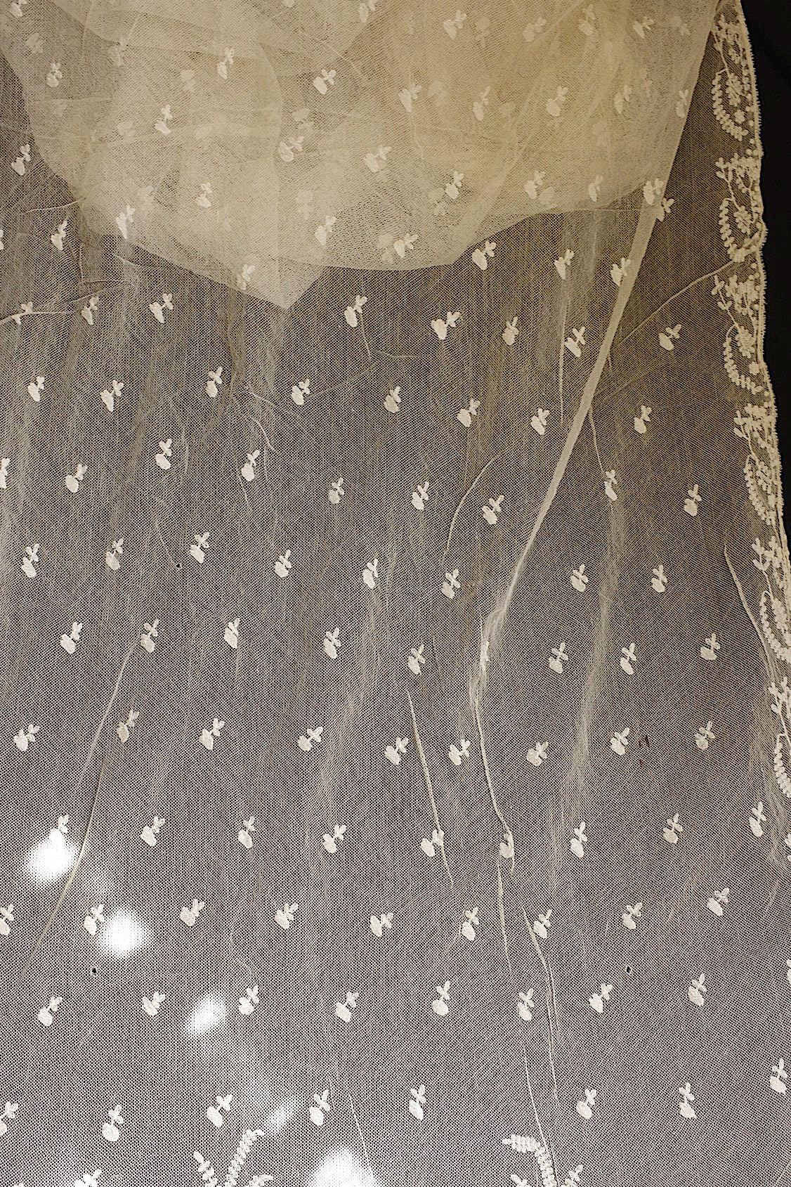 アンティークレース　dentelle ancienne ショール2 .FR a l'epoque