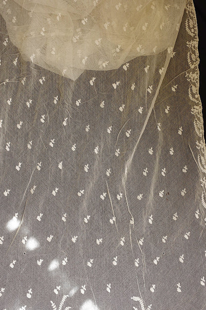 アンティークレース　dentelle ancienne ショール2 .FR a l'epoque