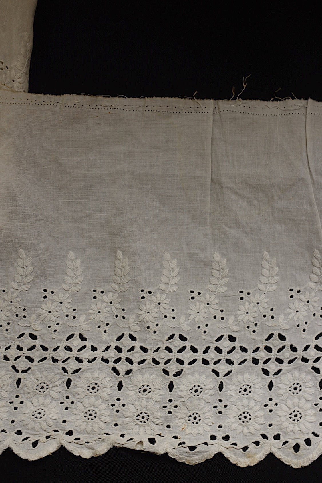 アンティークレース　dentelle ancienne 220cm .FR a l'epoque