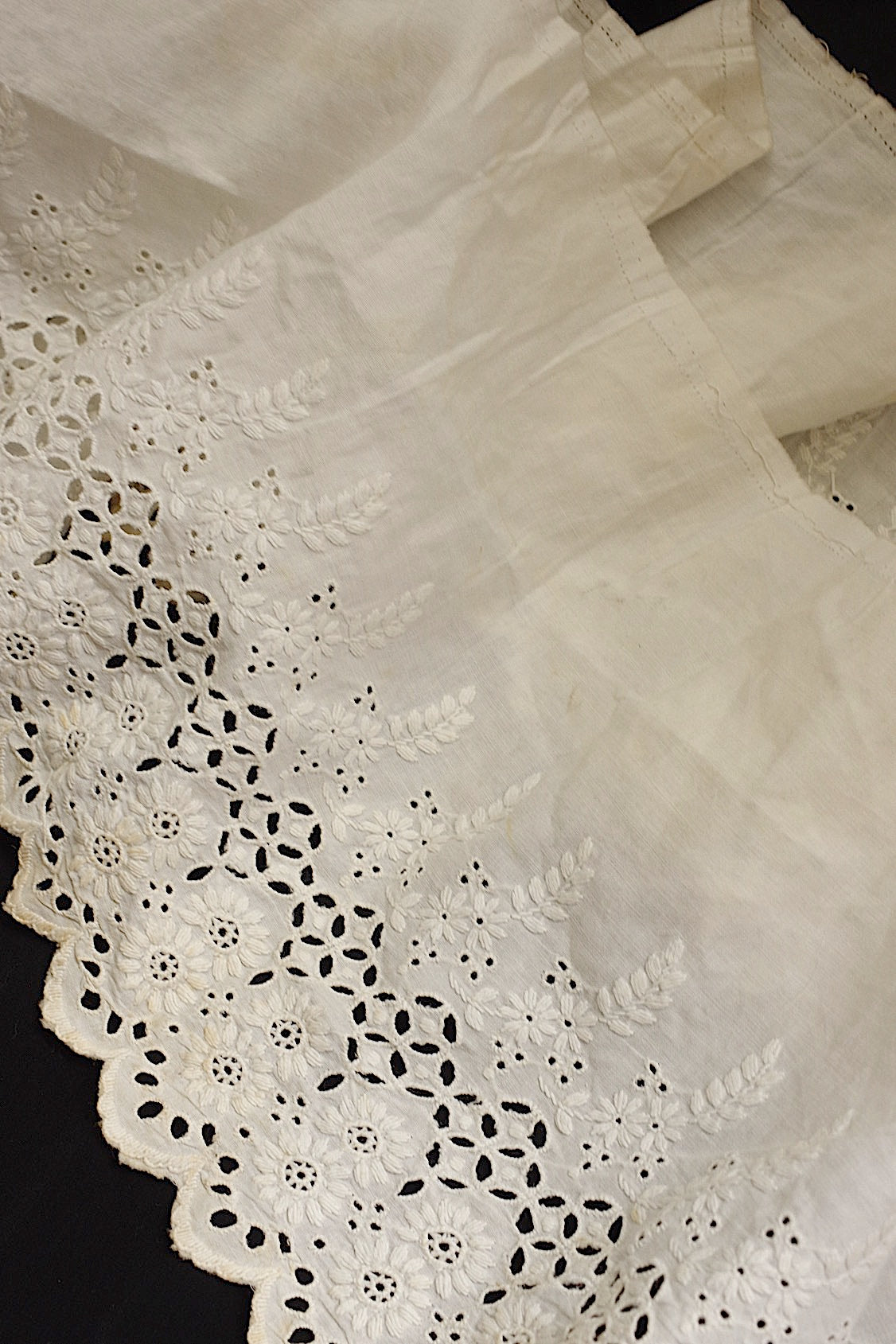 アンティークレース　dentelle ancienne 220cm .FR a l'epoque