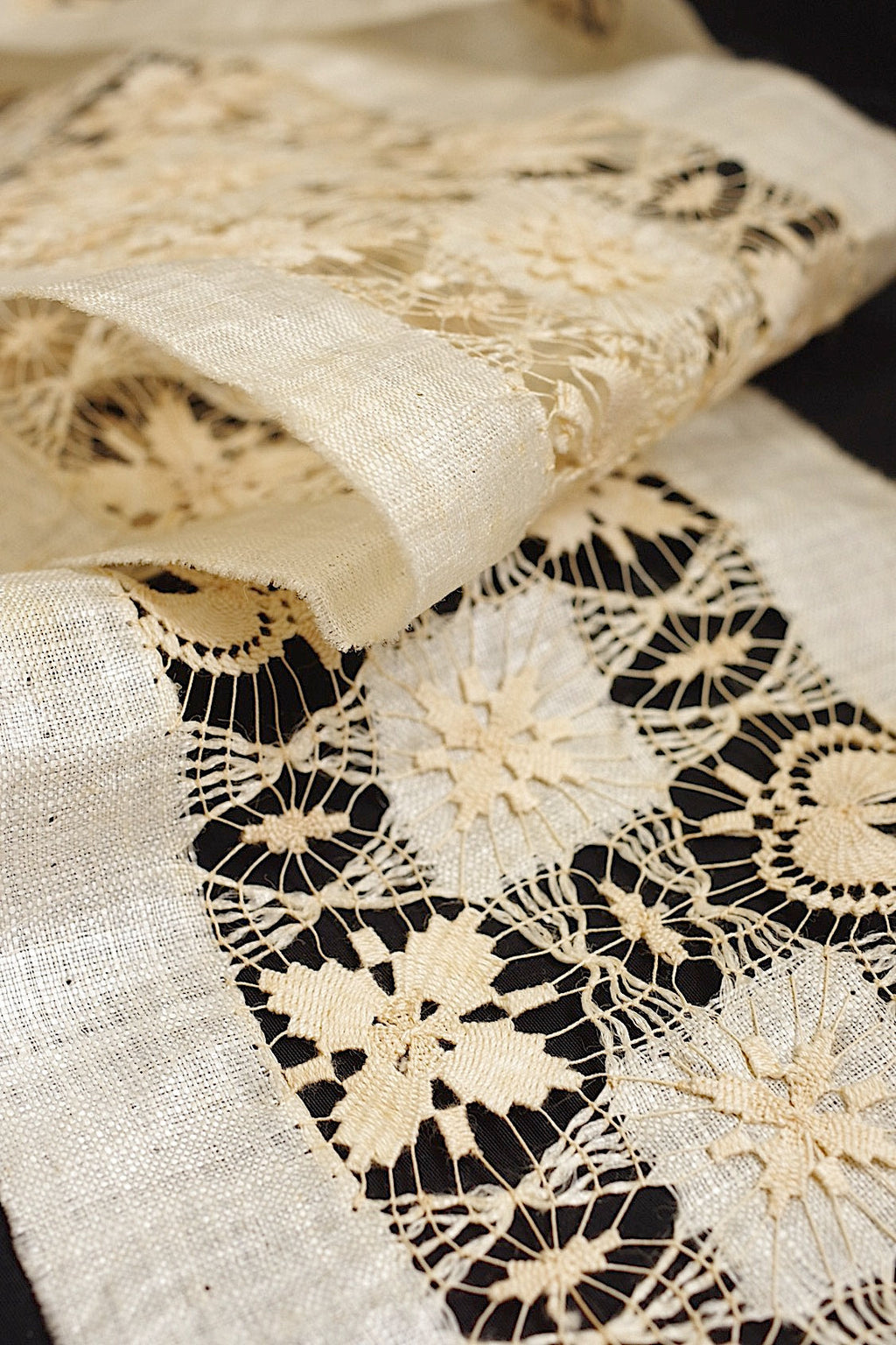 アンティークレース　dentelle ancienne 322cm .FR a l'epoque