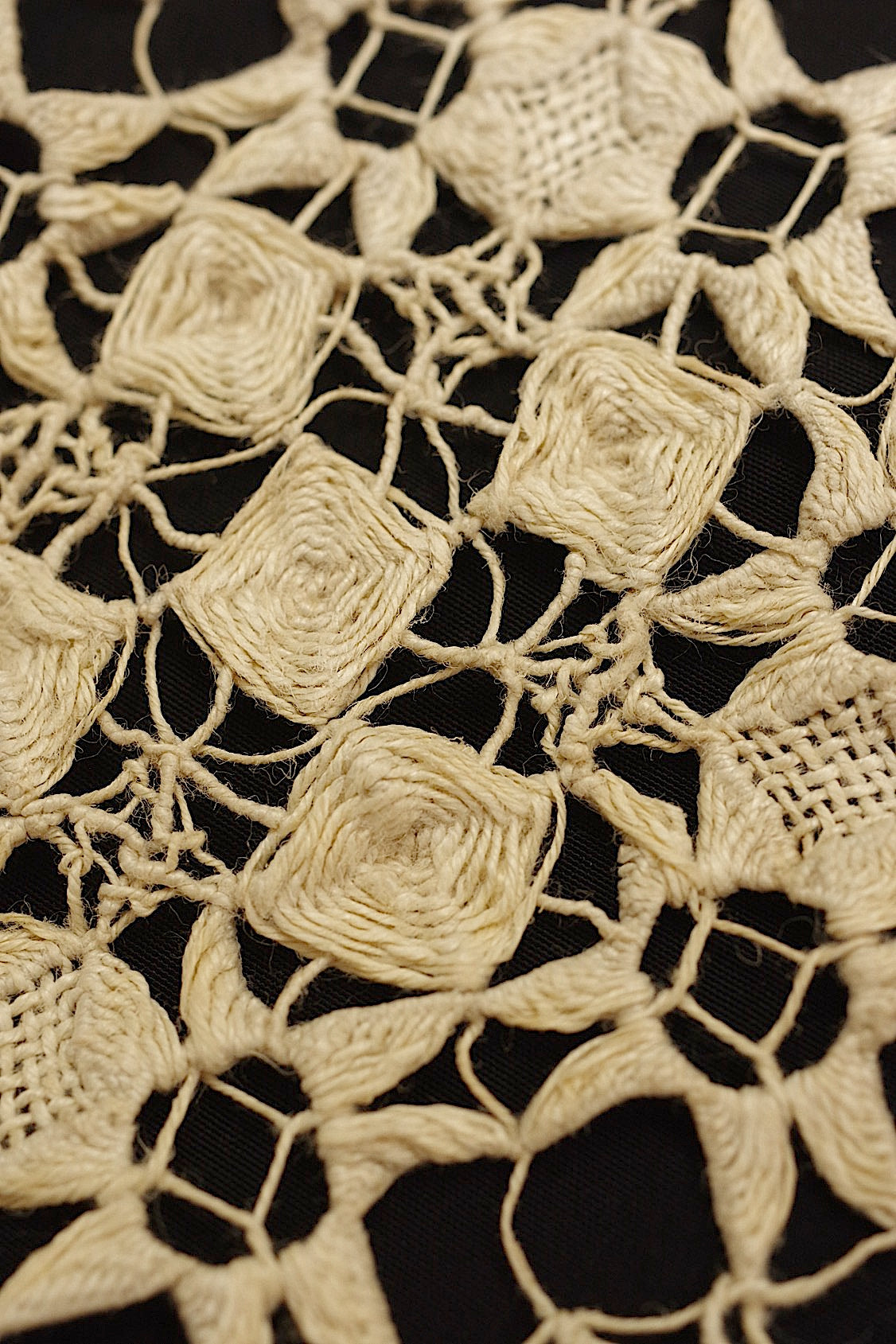 アンティークレース　dentelle ancienne つけ襟1 .FR a l'epoque