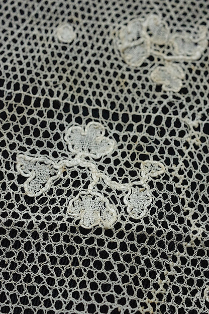 アンティークレース　dentelle ancienne ハギレ 240cm .FR a l'epoque