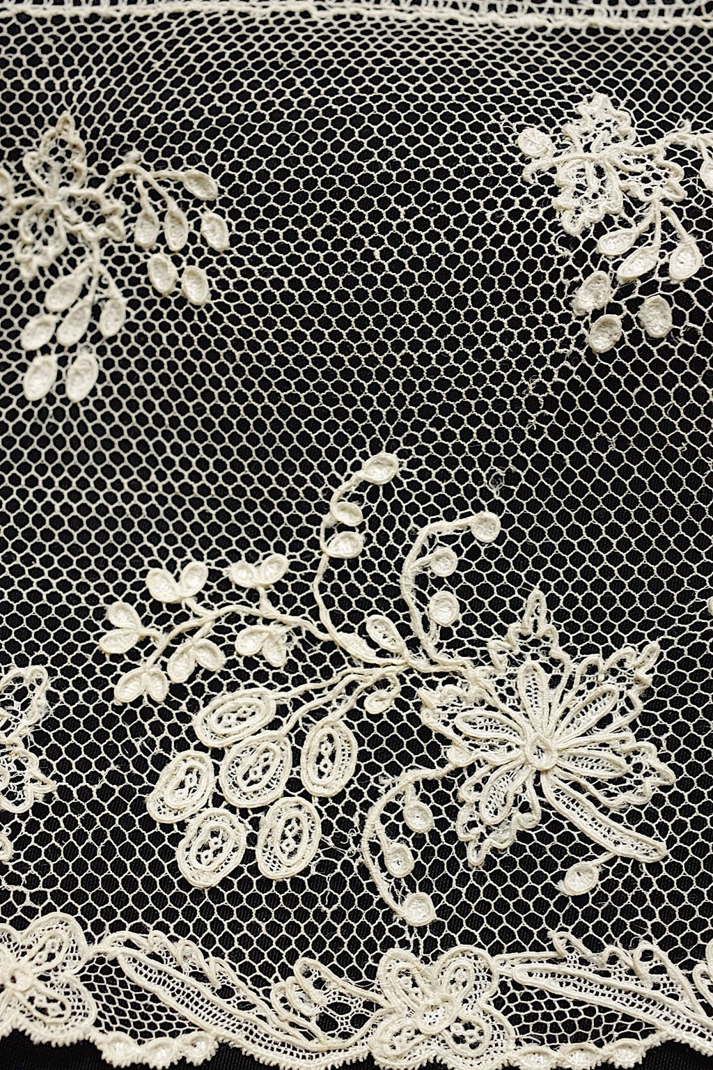 アンティークレース　dentelle ancienne アランソンレース148cm .FR a l'epoque