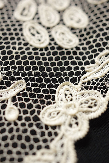 アンティークレース　dentelle ancienne アランソンレース148cm .FR a l'epoque