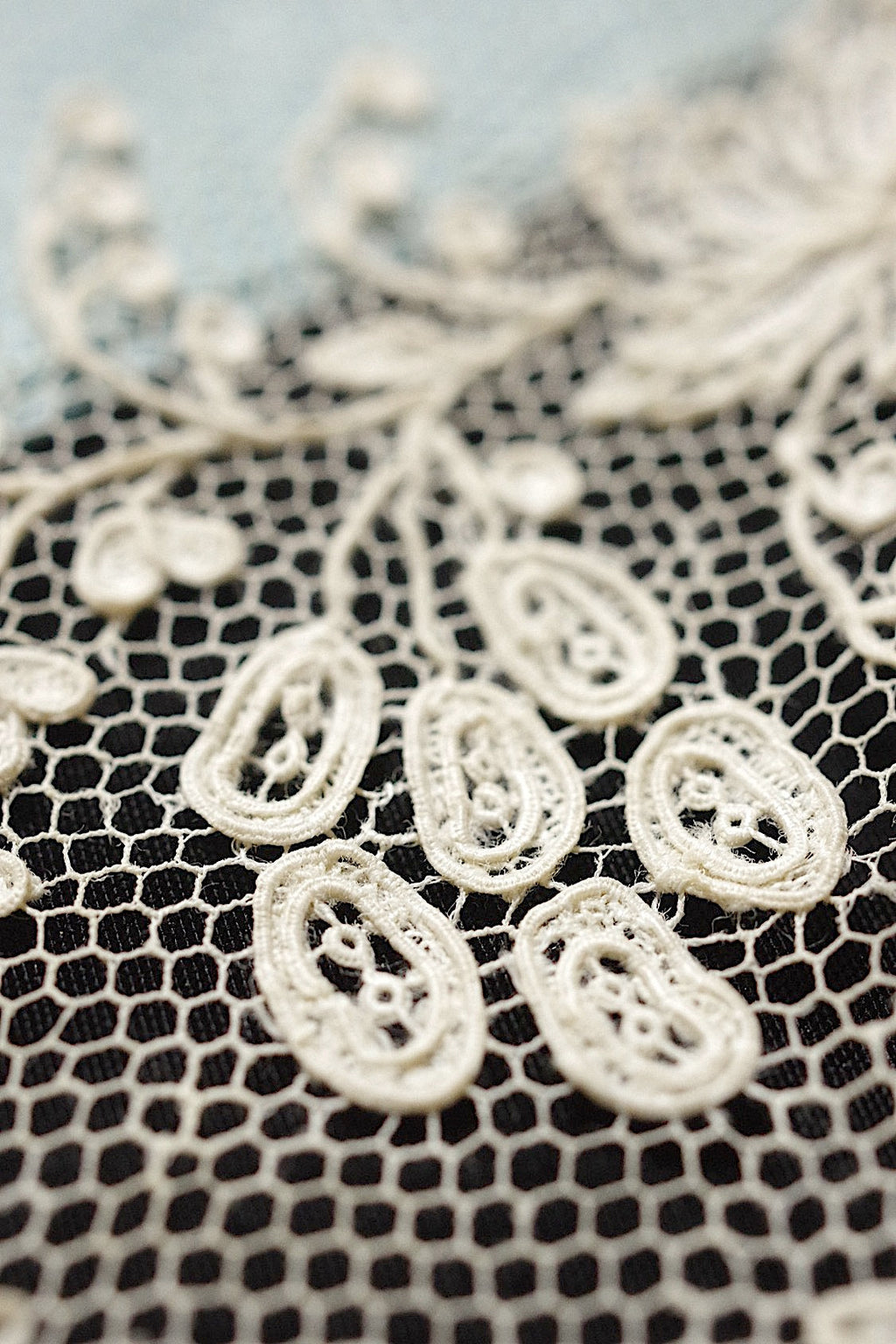 アンティークレース　dentelle ancienne アランソンレース148cm .FR a l'epoque