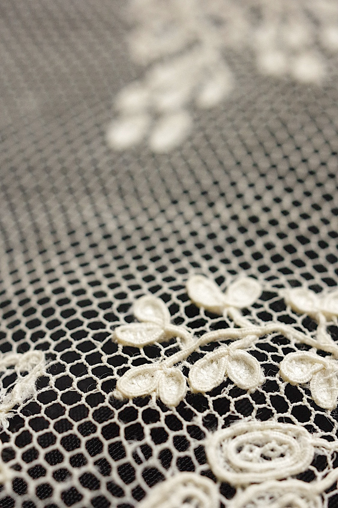 アンティークレース　dentelle ancienne アランソンレース148cm .FR a l'epoque