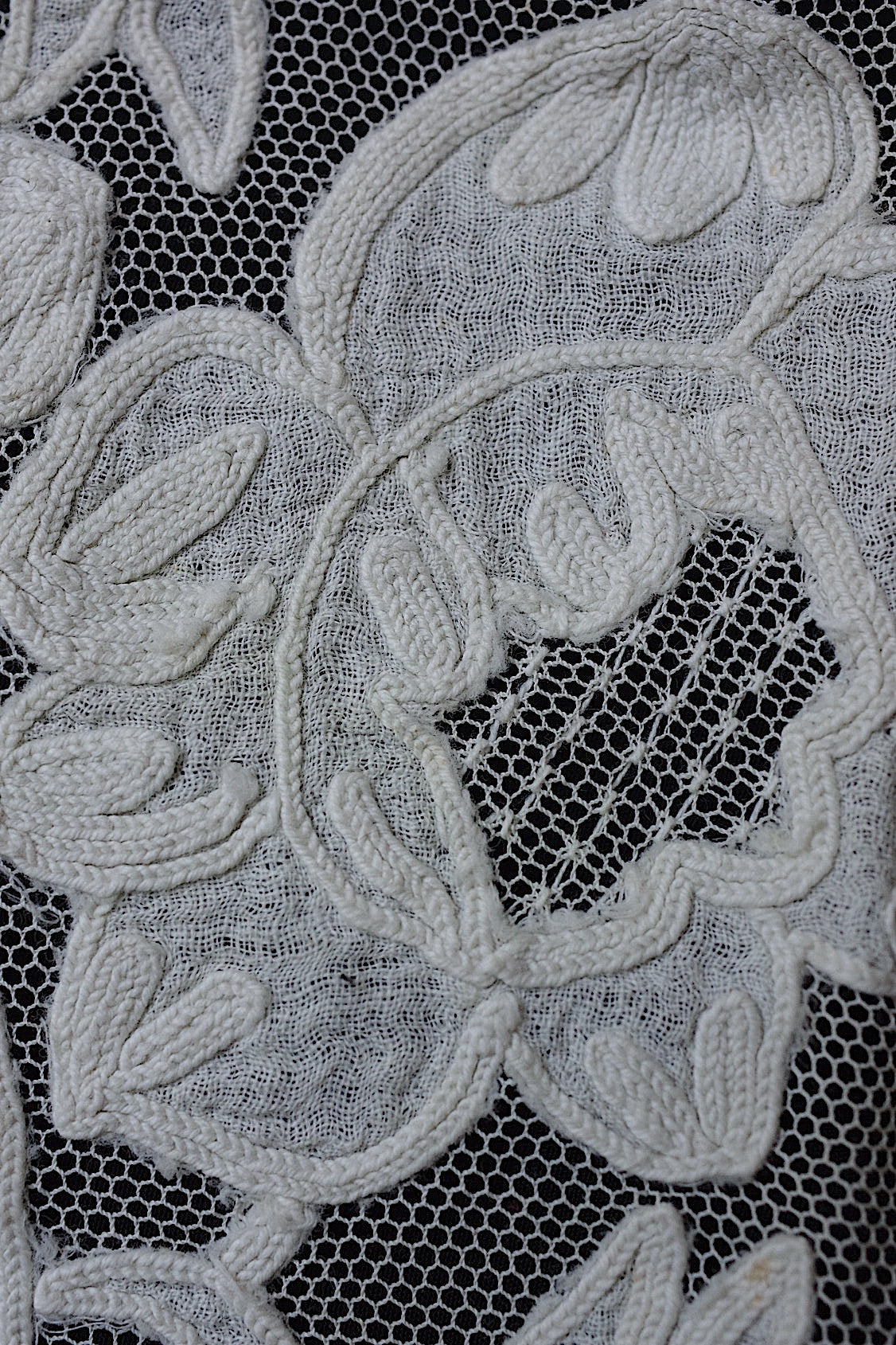 アンティークレース　dentelle ancienne レースハギレ　素材用 .FR a l'epoque