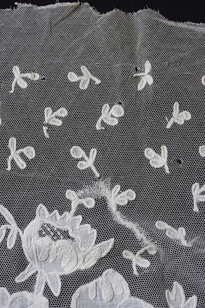 アンティークレース　dentelle ancienne レースハギレ　素材用 .FR a l'epoque