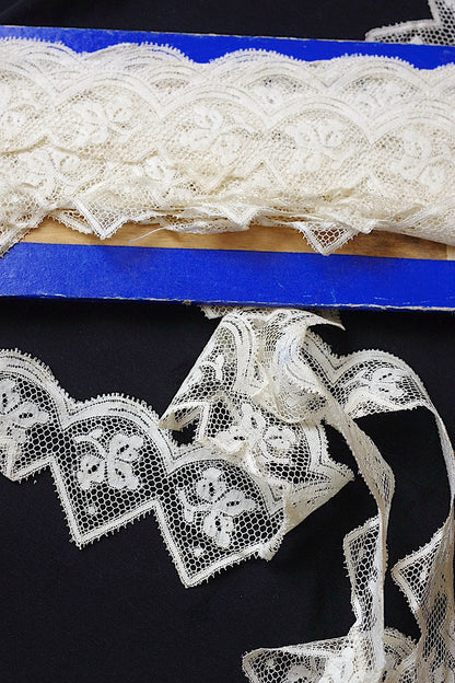 アンティークレース　dentelle ancienne 　554cm .FR a l'epoque