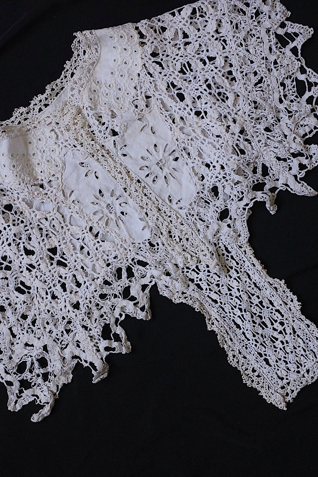 アンティークレース　dentelle ancienne レース襟1 .FR a l'epoque