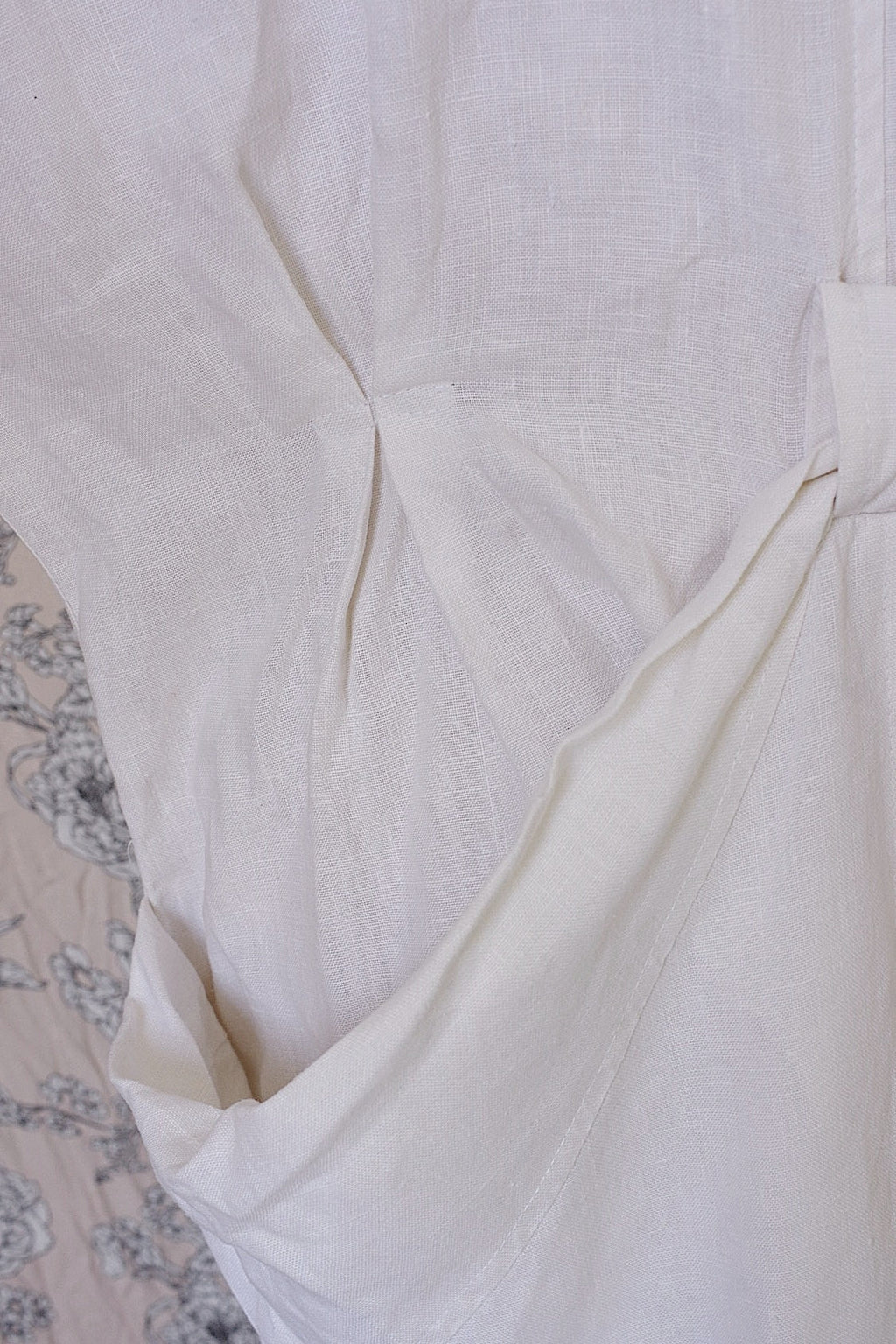 ヴィンテージリネンワンピース　vêtement vintage .FR a l'epoque