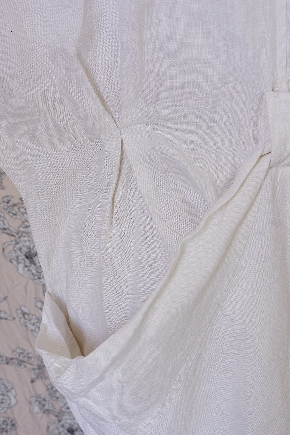 ヴィンテージリネンワンピース　vêtement vintage .FR a l'epoque