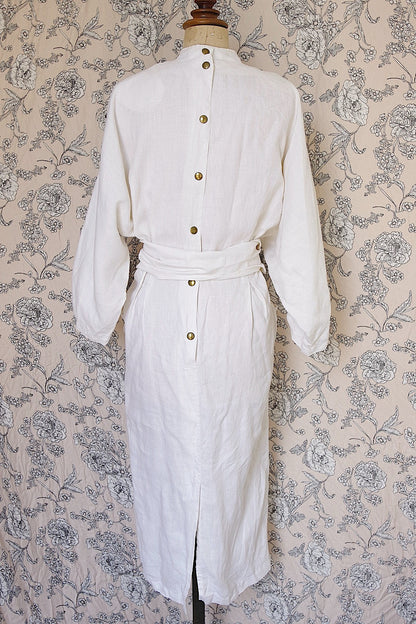 ヴィンテージリネンワンピース　vêtement vintage .FR a l'epoque