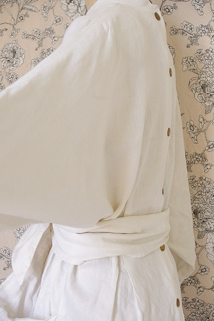 ヴィンテージリネンワンピース　vêtement vintage .FR a l'epoque