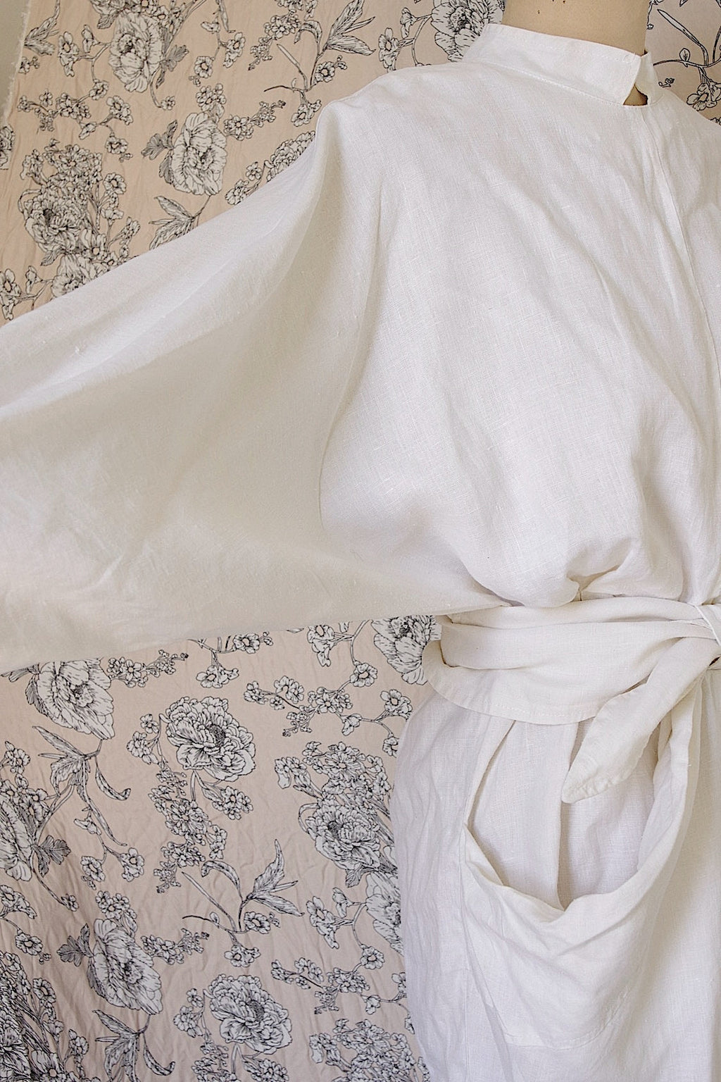 ヴィンテージリネンワンピース　vêtement vintage .FR a l'epoque