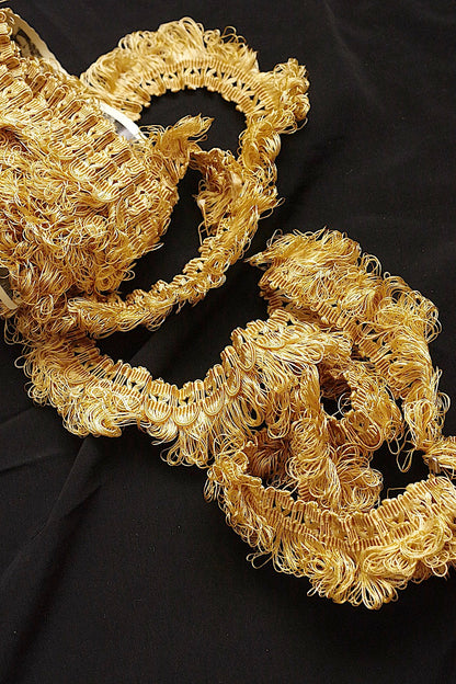 アンティークレース　dentelle ancienne フリンジ　350cm .FR a l'epoque