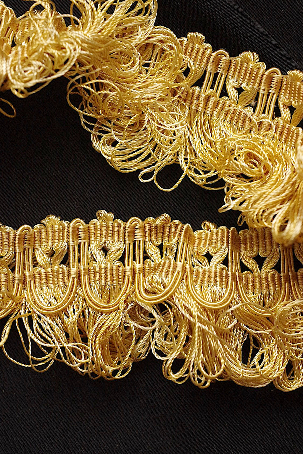 アンティークレース　dentelle ancienne フリンジ　350cm .FR a l'epoque