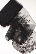 アンティークレース　dentelle ancienne 黒レース　シャンティイ　530cm .FR a l'epoque