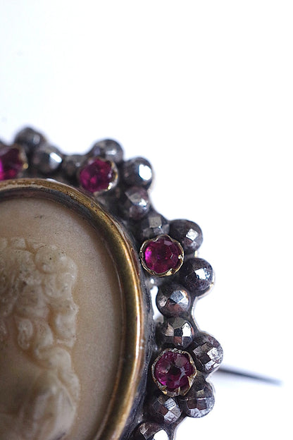 アンティークブローチ　antique brooch  カメオ .FR a l'epoque