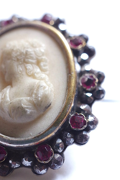 アンティークブローチ　antique brooch  カメオ .FR a l'epoque