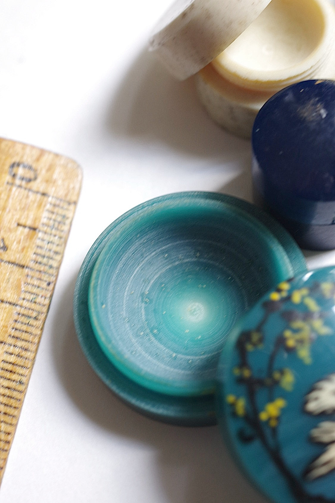 アンティーク小物入れ　antique boite Bakélite lot .FR a l'epoque
