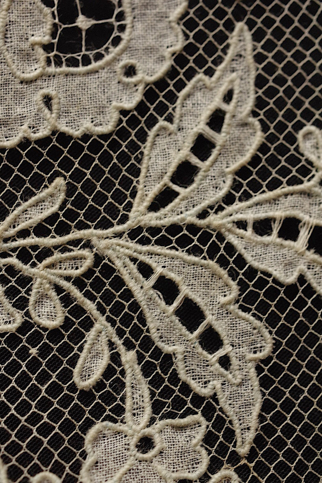 アンティークレース　dentelle ancienne 襟　キャリックマクロス .FR a l'epoque