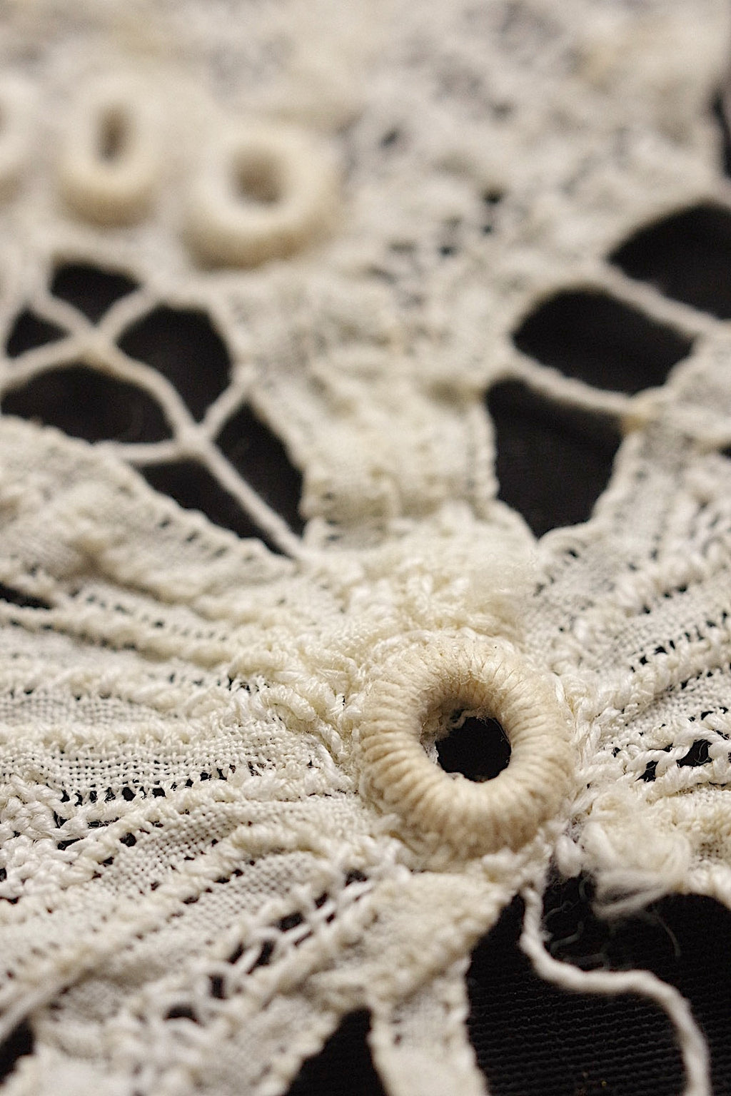 アンティークレース　dentelle ancienne レースつけ襟 .FR a l'epoque