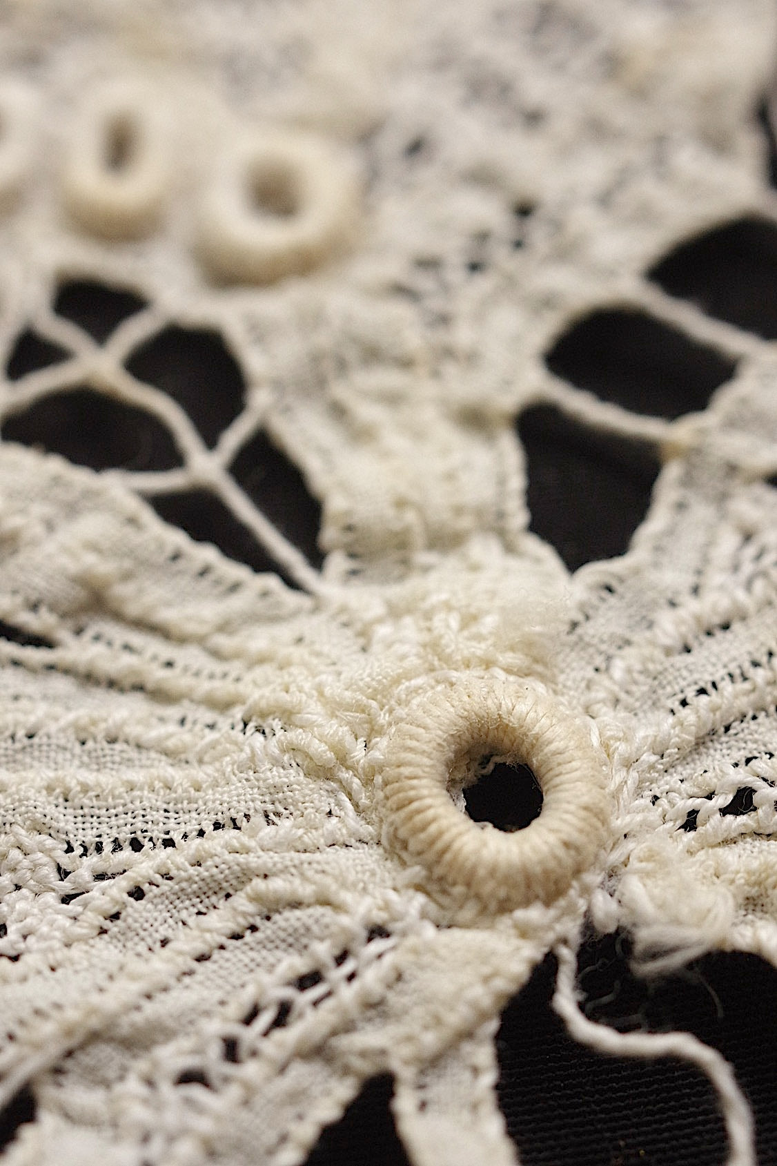 アンティークレース　dentelle ancienne レースつけ襟 .FR a l'epoque