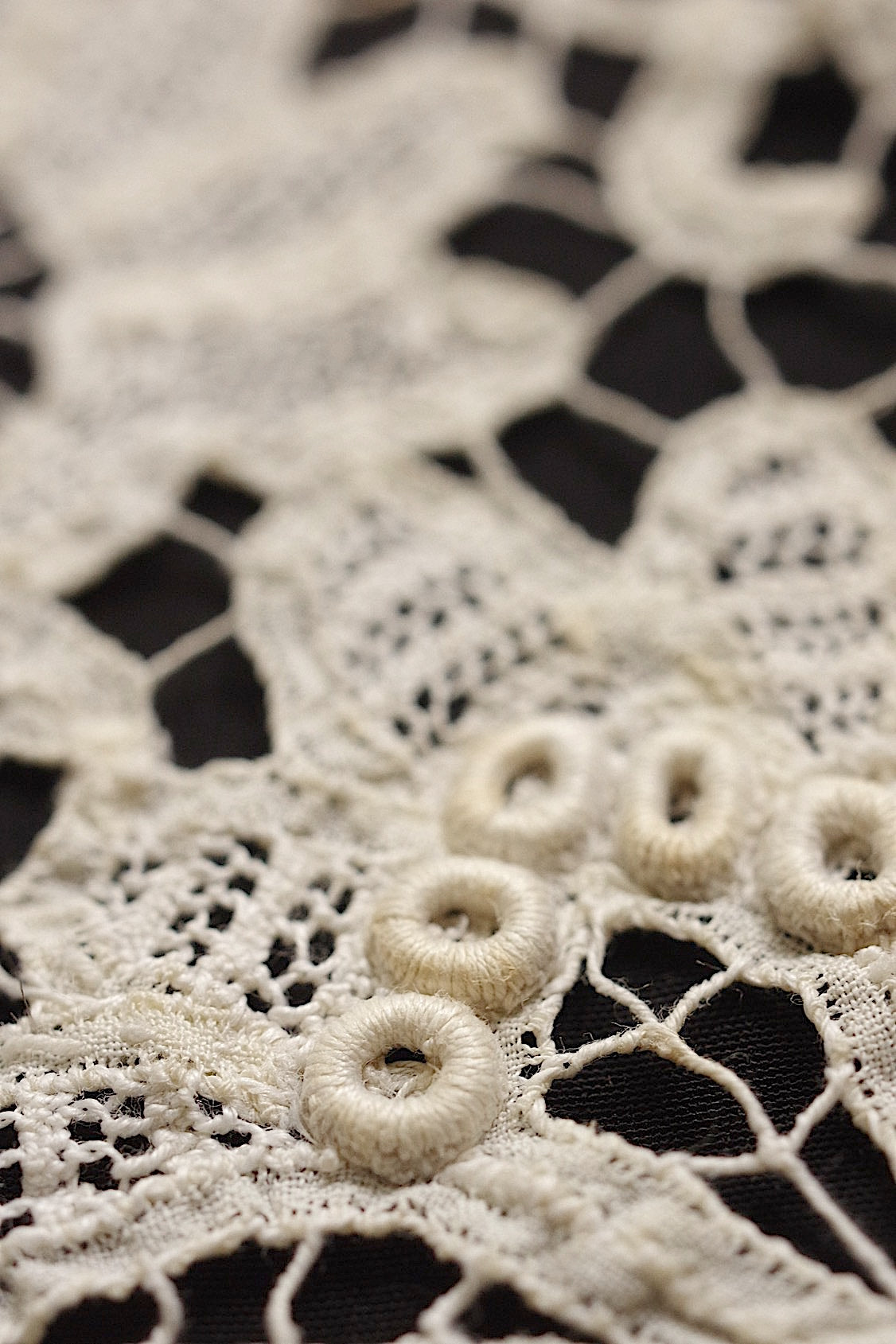 アンティークレース　dentelle ancienne レースつけ襟 .FR a l'epoque