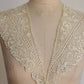 アンティークレース　dentelle ancienne 刺繍レース襟　 .FR a l'epoque