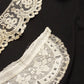 アンティークレース　dentelle ancienne 刺繍小さな襟　2つ　 .FR a l'epoque