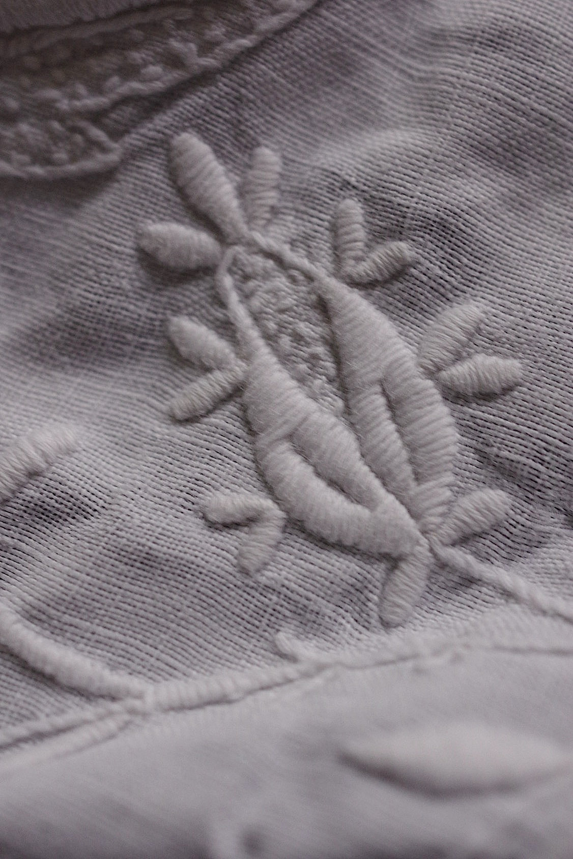 アンティークレース　dentelle ancienne 刺繍テープ　回収品 .FR a l'epoque