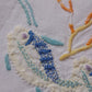 アンティークレース　dentelle ancienne napperon　刺繍　魚 .FR a l'epoque