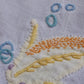 アンティークレース　dentelle ancienne napperon　刺繍　魚 .FR a l'epoque
