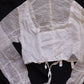 アンティークブラウス　vêtement antique 少女サイズブラウス３枚　素材用lots 1 .FR a l'epoque