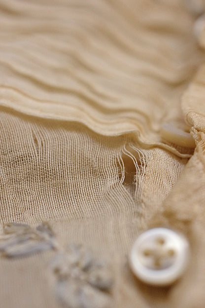 アンティークブラウス　vêtement antique 少女サイズブラウス３枚　素材用lots 2 .FR a l'epoque