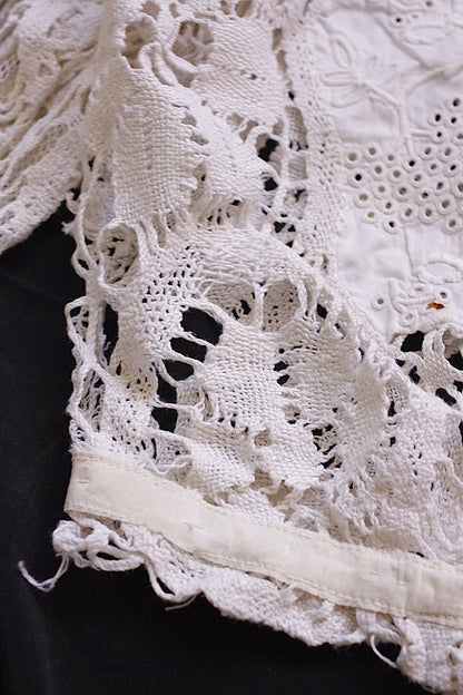 アンティークブラウス　vêtement antique 少女サイズブラウス３枚　素材用lots 2 .FR a l'epoque