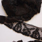 アンティークレース　dentelle aicienne ビーズ刺繍　くろ .FR a l'epoque