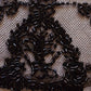 アンティークレース　dentelle aicienne ビーズ刺繍　くろ .FR a l'epoque