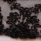 アンティークレース　dentelle aicienne ビーズ刺繍　くろ .FR a l'epoque