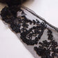 アンティークレース　dentelle aicienne ビーズ刺繍　くろ .FR a l'epoque