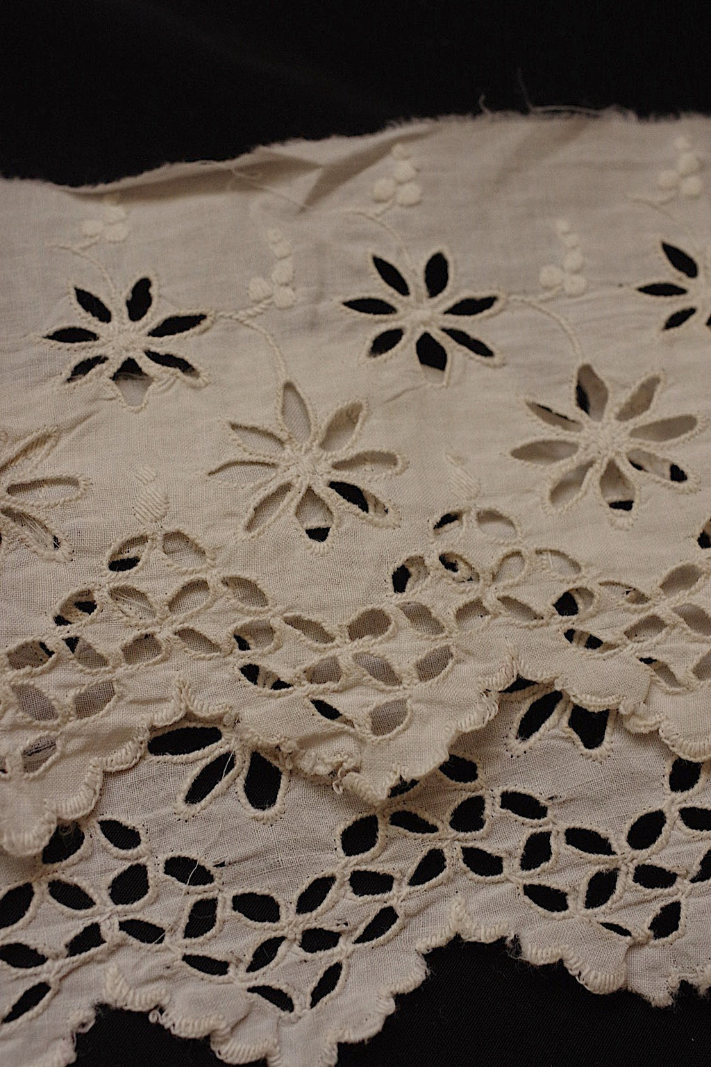 アンティークレース　dentelle ancienne 150cm ＋カフス .FR a l'epoque