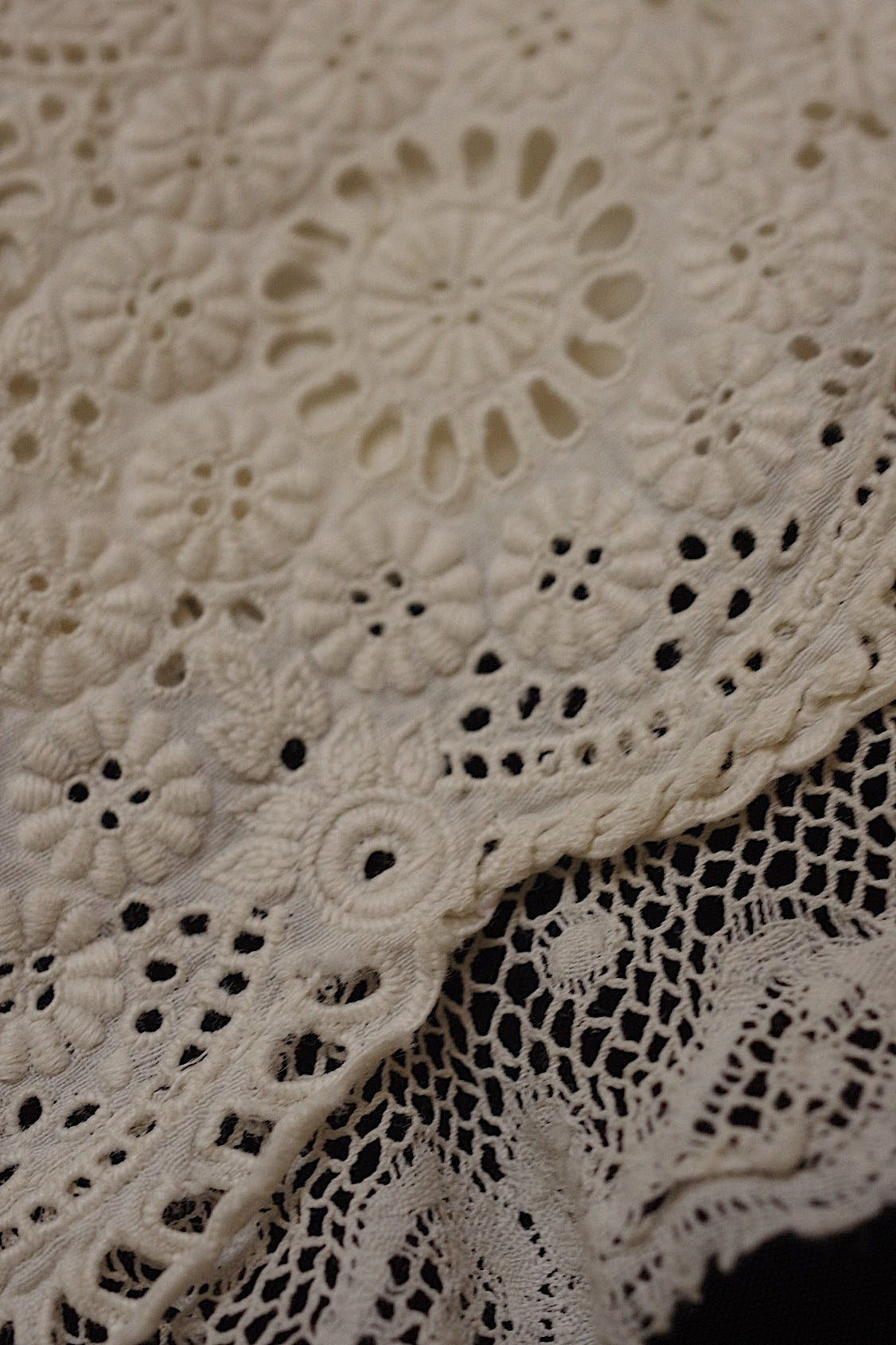 アンティークレース　dentelle ancienne 150cm ＋カフス .FR a l'epoque