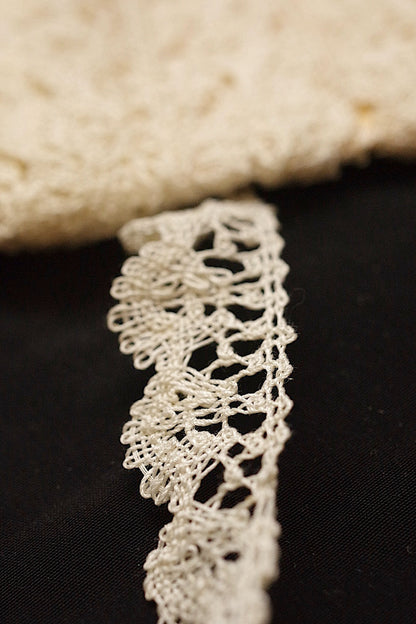 アンティークレース　dentelle ancienne　ボビンレース790cm .FR a l'epoque