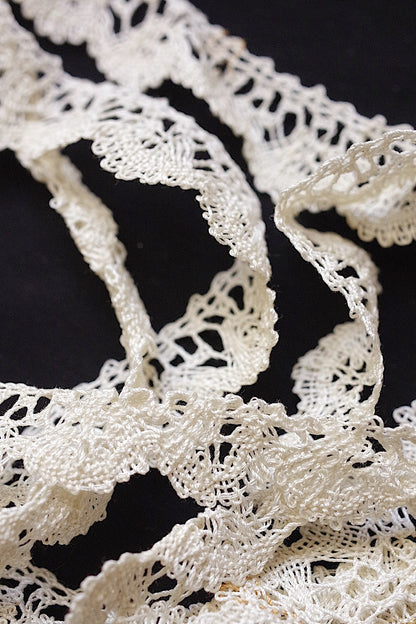 アンティークレース　dentelle ancienne　ボビンレース790cm .FR a l'epoque