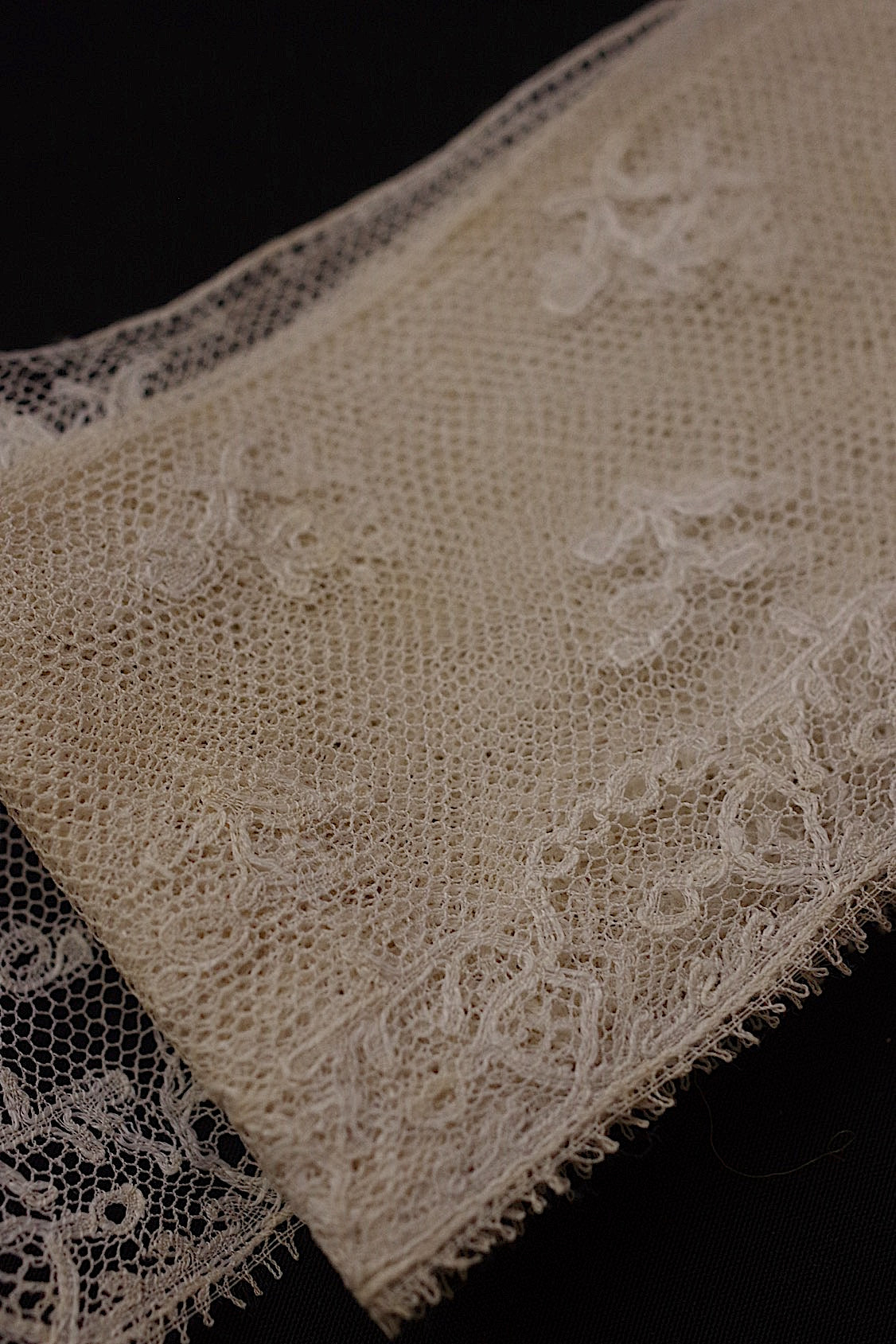 アンティークレース　dentelle ancienne　370cm .FR a l'epoque